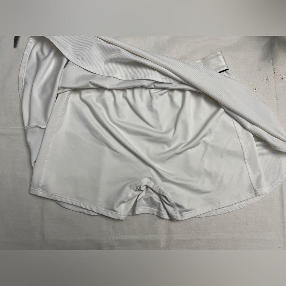 Nike Dri-FIT White Tennis Skort Skirt Shorts Size Large - Picture 4 of 8